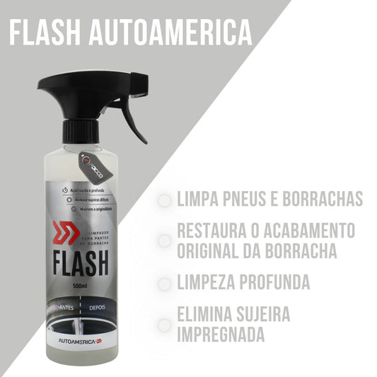 Flash Limpador de Borrachas 500ml Autoamerica