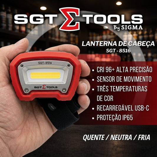 Lanterna de Cabeça Dri 96 SGT 8516 Sigma Tools