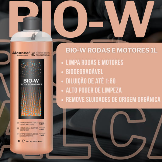 Bio w Desengraxante Rodas e Motores 1L Alcance