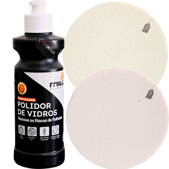 compare product Polidor Vidros Remove Riscos De Palheta + Boina De 6'' Mills