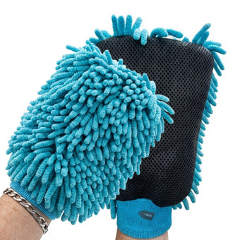 compare product Luva  Dupla Ação Tentaculos Limpa Insetos Azul/Preto FX