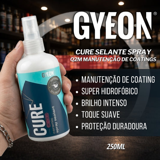 Cure Selante Spray Q2M Manutenção de Coatings 250ml Gyeon