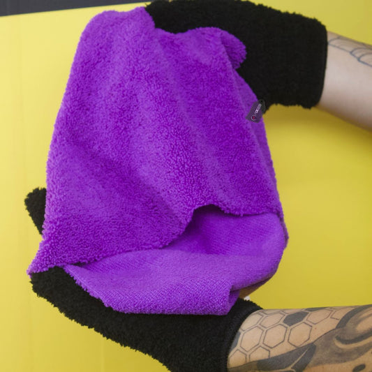 Toalha de Microfibra Corte Laser 40x60 300gsm Roxo Detailer