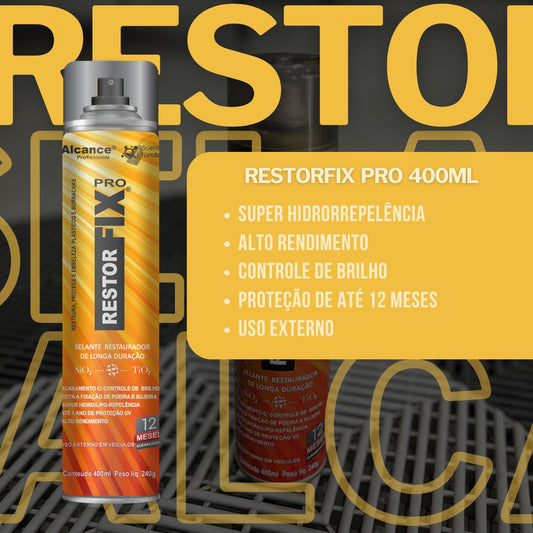 Restorfix PRO Selante P/ Plásticos e Borrachas 400ml Alcance