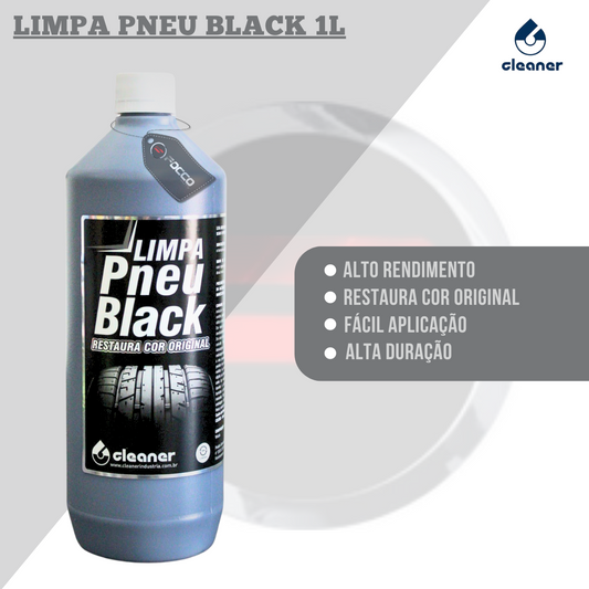 Limpa Pneu Black Restaurador de Pneus e Borrachas 1l Cleaner Industria