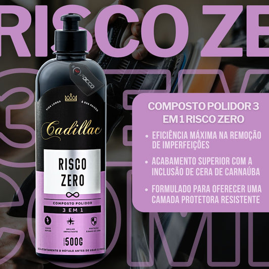 Composto Polidor 3 em 1 Risco Zero 500g Cadillac