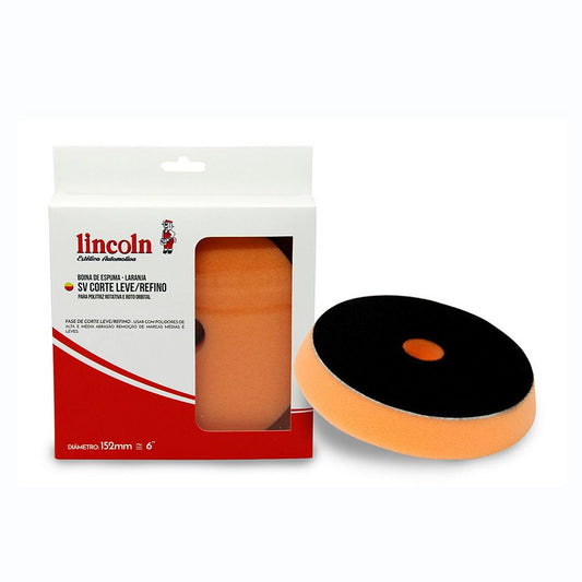 BOINA DE ESPUMA LARANJA CORTE/REFINO PARA ROTO ORBITAL 5,5" LINCOLN
