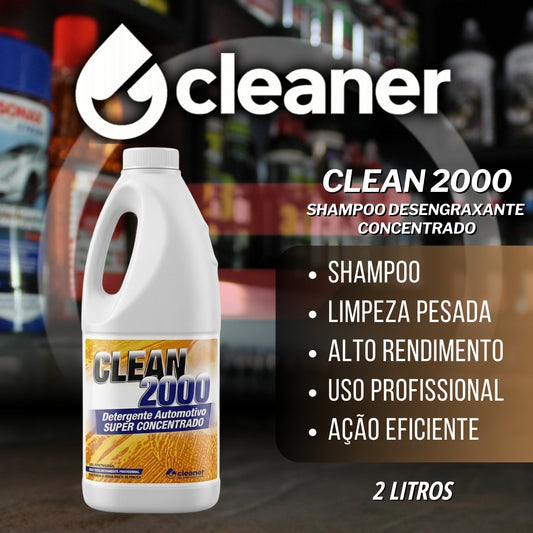 Clean 2000 Shampoo Desengraxante Concentrado 2l Cleaner
