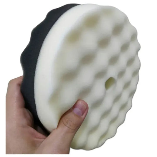 Boina de Espuma Branca/Preta Dupla Face 6" Authentic