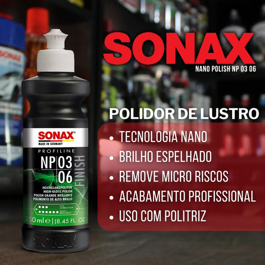 Polidor de Lustro Nano Polish NP 03 06 250ml Sonax