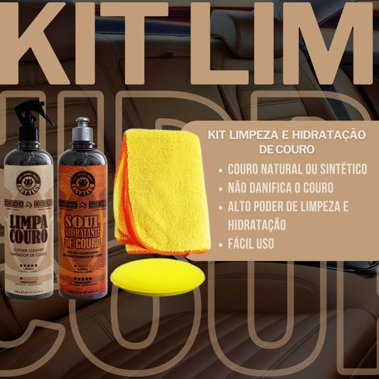 Kit Limpeza e Hidratação de Couro Easytech