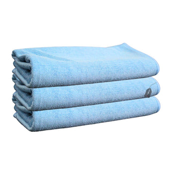 compare product Kit Com 3 Toalha Coreana P/ Secagem  Azul  49x89 380gsm FX