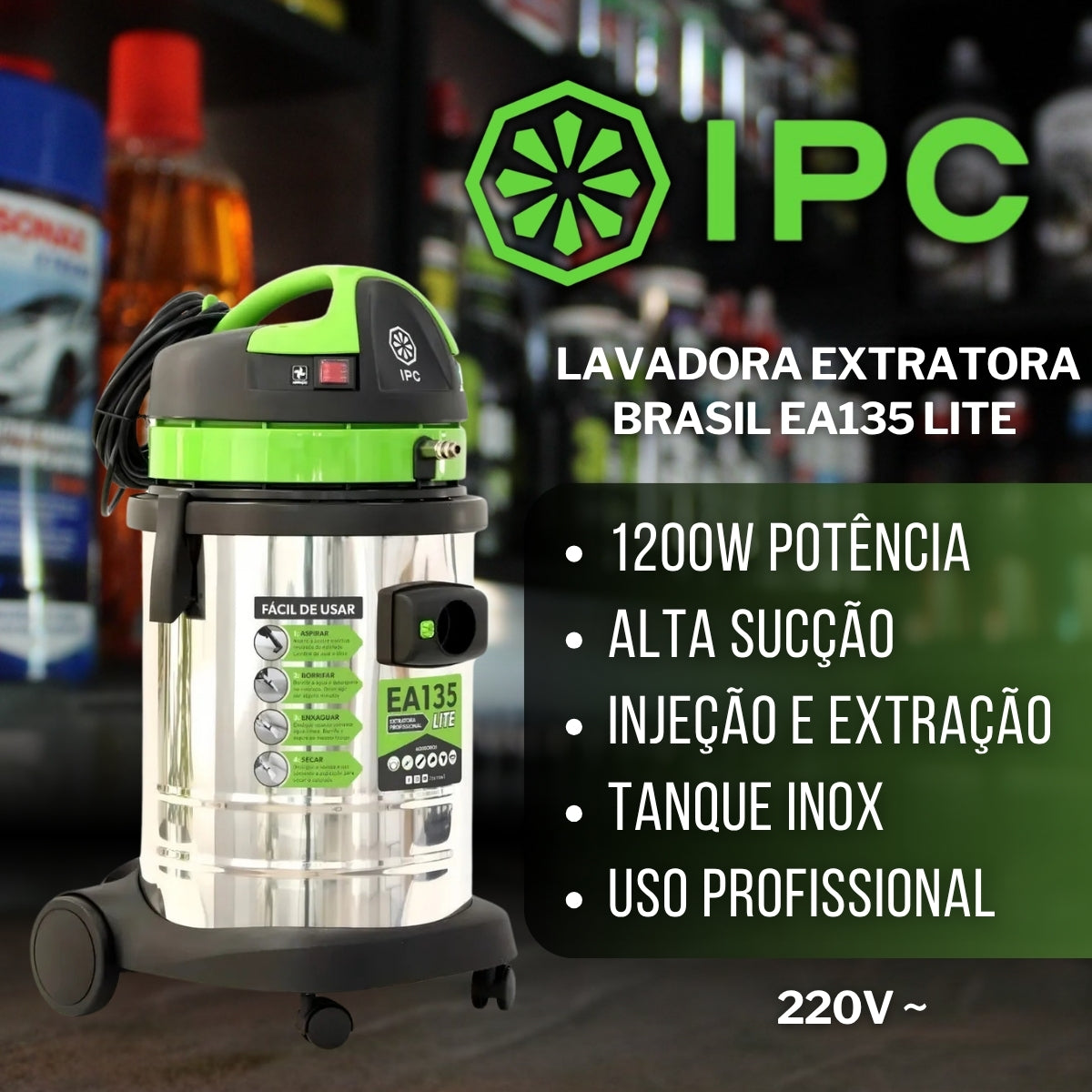 Lavadora Extratora Brasil EA135 Lite 220v IPC