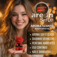 Aromatizante Smile Funny Black Crystal Areon