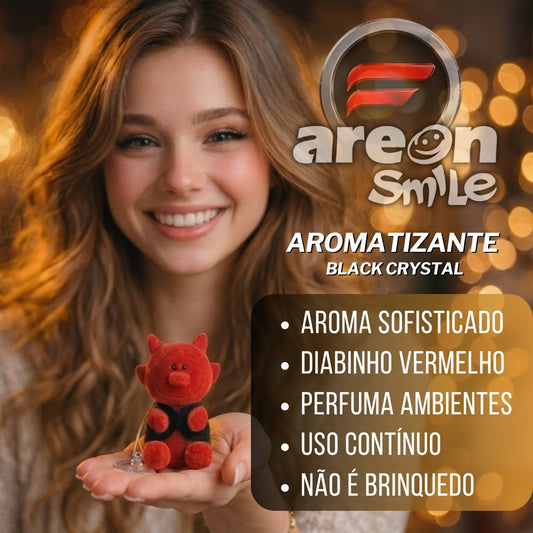 Aromatizante Smile Funny Black Crystal Areon