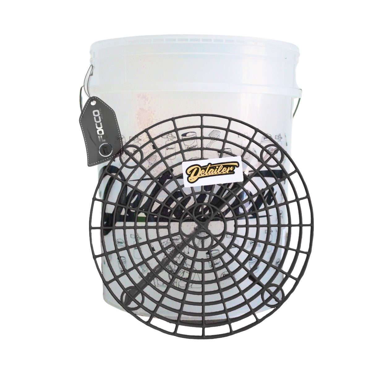 Balde Para Lavagem c/ Separador Transparente 19l Detailer