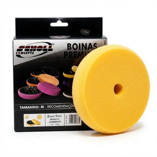 Boina de Espuma Amarela Spider 5,5'' Scholl Concepts