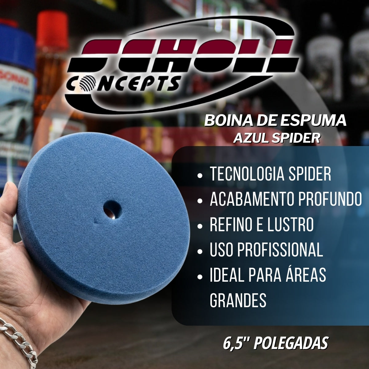 Boina de Espuma Azul Spider 6,5 Scholl Concepts