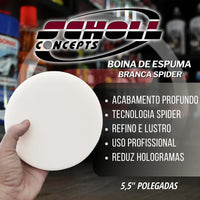 Boina de Espuma Branca Spider 5,5'' Scholl Concepts