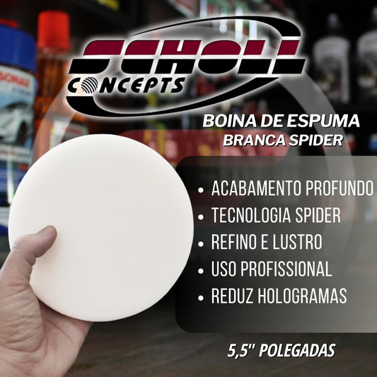 Boina de Espuma Branca Spider 5,5'' Scholl Concepts