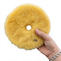 Boina de Lã Híbrida Amarela c/ Interface Branca 6" RS Mills