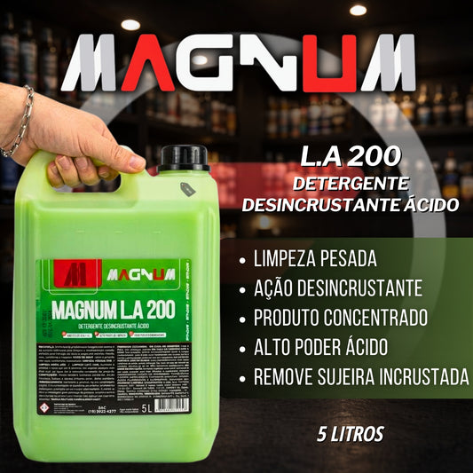 Detergente Desincrustante Ácido L.A 200 5l Magnum