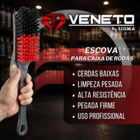 Escova Para caixa de Rodas Cerdas Baixas Veneto