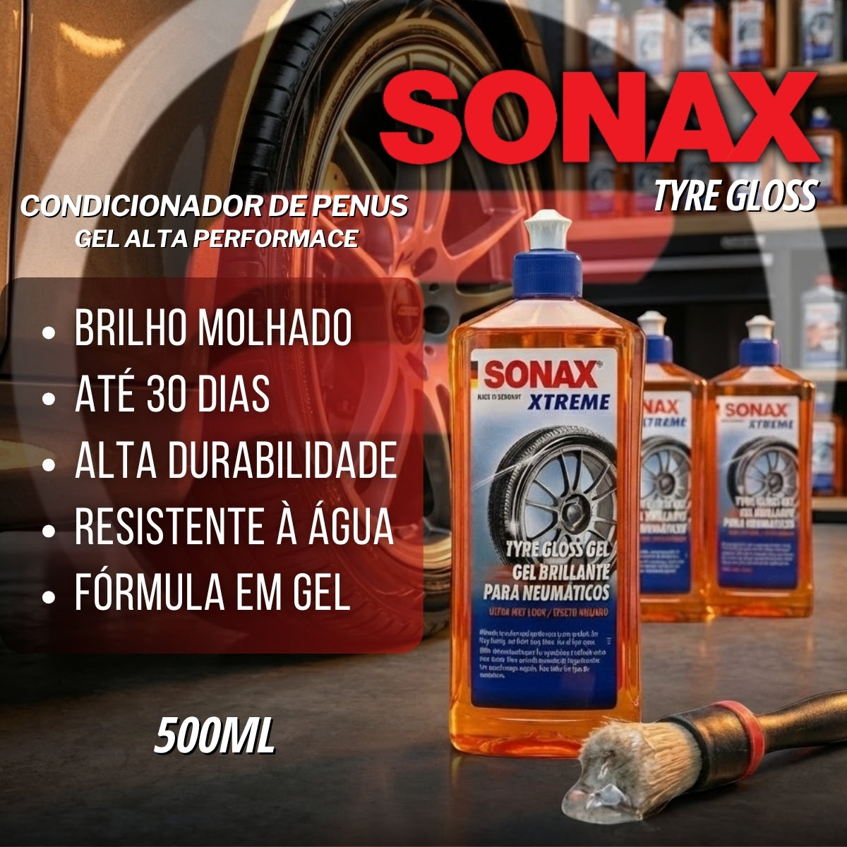 Tyre Gloss Gel Condicionador Penus Alta Performace 500ml Sonax