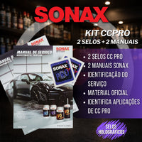 Kit 2 Selos Com 2 Manuais CCPro  Sonax