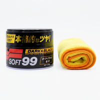 Kit Cera Dark & Black 300g Soft99 + Toalha de Microfibra 310gsm 40x40cm