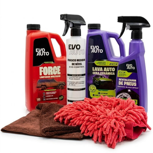 Kit Lavagem com Proteção Evo Auto