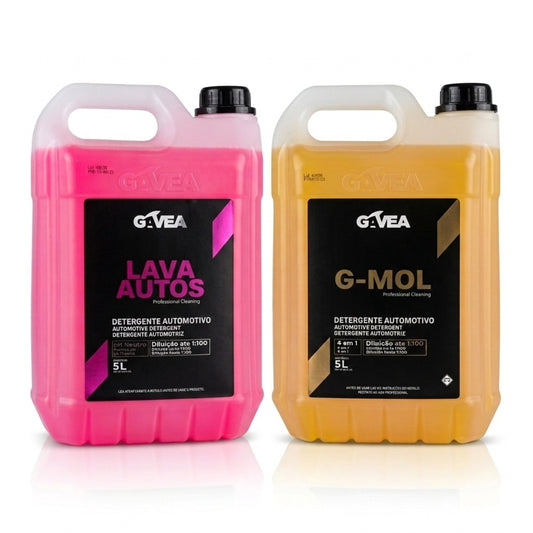 Kit Limpeza Pezada Gmol Desengraxante 3x1 Shampoo Neutro 5l