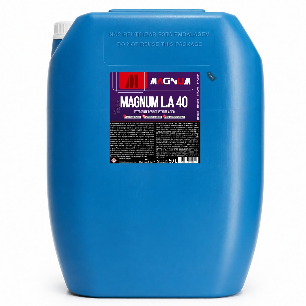 L.A 40 Ativado Ácido  1:40 50L Magnum
