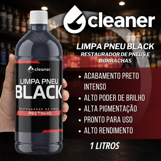 Limpa Pneu Black Restaurador de Pneus e Borrachas 1l Cleaner