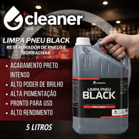 Limpa Pneu Black Restaurador de Pneus e Borrachas 5L Cleaner