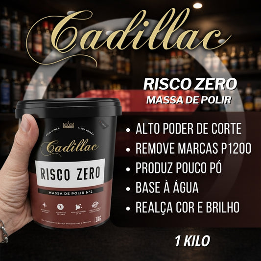 Massa de Polir Risco Zero 1kg Cadillac