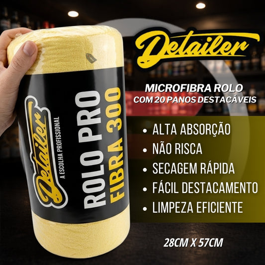 Microfibra Rolo 28cm x 57cm c/ 20 Panos Destacaveis Detailer