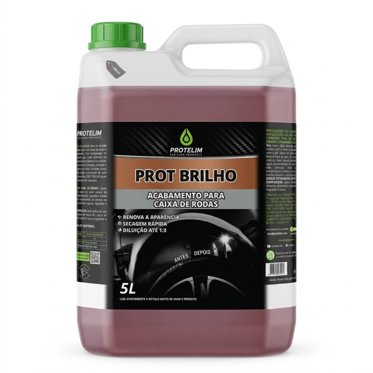 Prot Brilho Caixa de Rodas 5l Protelim