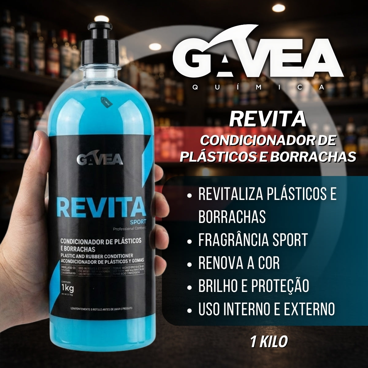 Revita Sport Condicionador Plásticos e Borrachas 1kg Gávea
