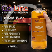 Silicone Liquido Amarelo 1,5l Carline