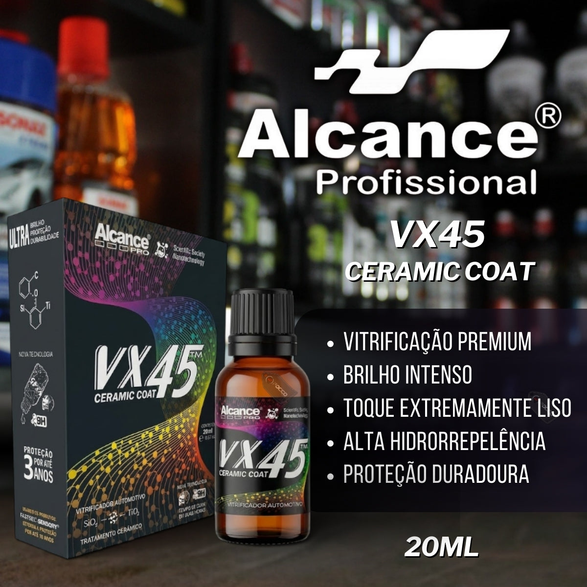 Vx45 Vitrificador de Pintura 20ml Alcance