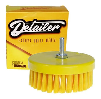 compare product Escova Drill Amarela Cerdas Média Detailer