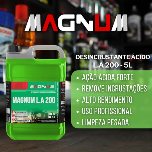 Detergente Desincrustante Ácido L.A 200 5l Magnum