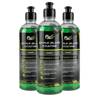 compare product Kit 3 unid Apple Black Coating Condicionador Plásicos 500ml FX
