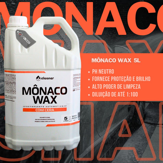 Monaco Shampoo Automotivo Concentrado C/ Cera 5L Cleaner
