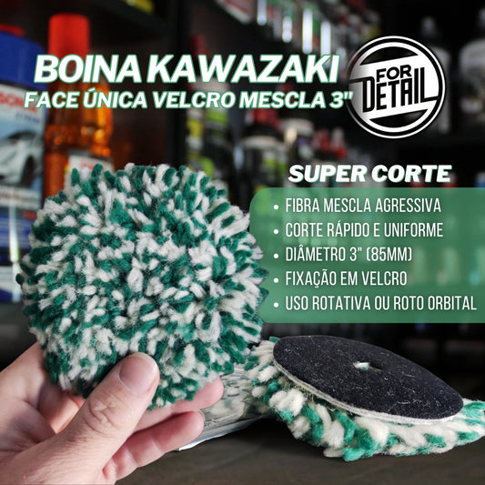 Boina Kawazaki Face Unica Velcro Mescla 3" For Detail