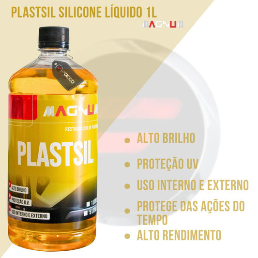 Plastsil Silicone Liquido Amarelo 1l Magnum