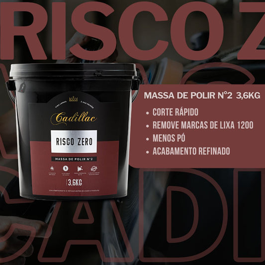 Risco Zero Massa De Polir 3,6kg Cadillac