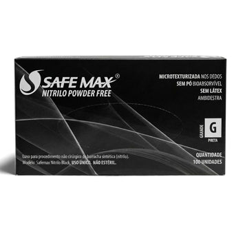 compare product Luva Nitrílica Preta G C/100 Safe Max