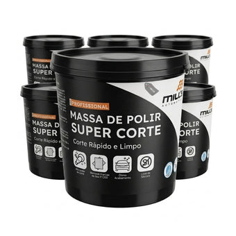 compare product Massa de Polir Super Corte Caixa C/6 1kg Mills